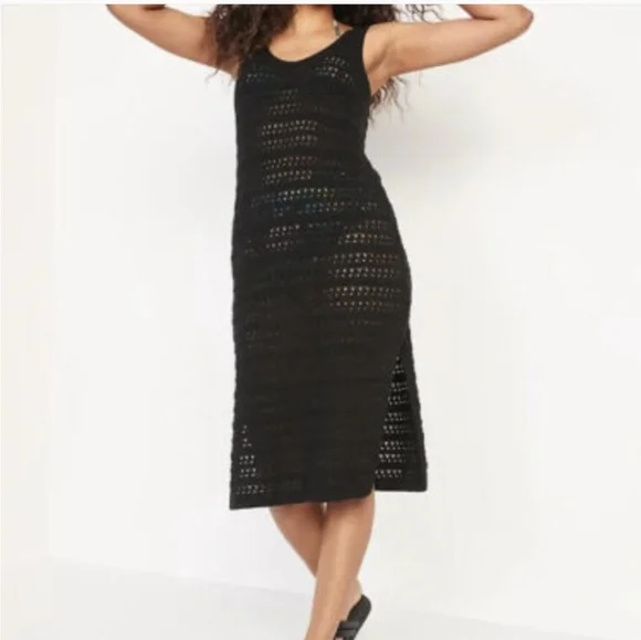 Old Navy | Dresses | Old Navy Sleeveless Crochet Midi Swim Coverup Dress For  Women M | Poshmark